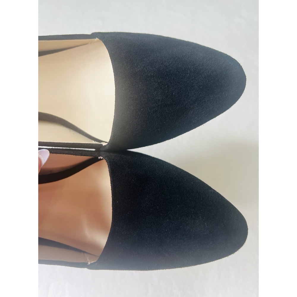 Cole Haan Kinslee Black Suede Slip On Round Toe Dressy Pumps Heels Shoes Size 8 - Picture 5 of 11